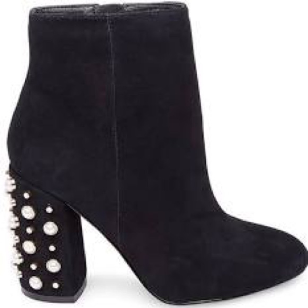Steve Madden Black Embellished Booties